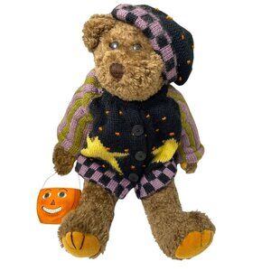 Halloween Teddy Bear with Pumpkin Sleepy Hollow Heather Hykes by Artisan Flair